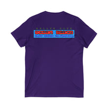 Load image into Gallery viewer, KC 2026 OCEAN BEACH SURF DESIGN Ocean Beach Kelly's Cove V-Neck Tee — Surf Graphic San Francisco T-Shirt