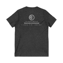Load image into Gallery viewer, PINETREES Unisex Jersey Short Sleeve V-NECK Tee FRONT & BACK