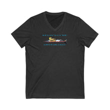Load image into Gallery viewer, KC 2007 SURFER GIRLS RULE Unisex Jersey Short Sleeve V-Neck Tee