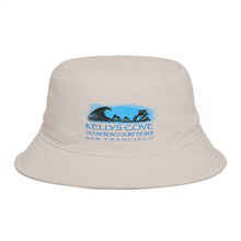 Load image into Gallery viewer, KC 2026 OCEAN BEACH SURF DESIGN Kelly's Cove Bucket Hat — Vintage Coastal Surf Logo