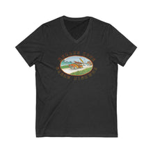 Load image into Gallery viewer, KC 2025 GREAT HIGHWAY FRONT ONLY V-NECK. Casual Summer Shirt, Retro Graphic V-Neck, Great for Road Trips, Gift for Travelers, Relaxed Fit Tee