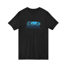 Load image into Gallery viewer, KC 2026 OCEAN BEACH SURF DESIGN Ocean Beach Kelly's Cove V-Neck Tee — Surf Graphic San Francisco T-Shirt