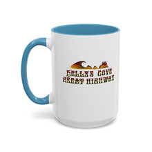 Load image into Gallery viewer, KC 2025 GREAT HIGHWAY Kellys Cove Coffee Mug,Campfire Mugs, Nature Lover Gift, Road Trip Essentials, Personalized Travel Mug, Cozy Cabin Decor