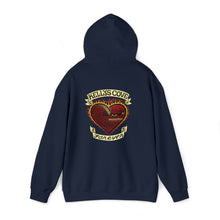 Load image into Gallery viewer, Kellys Cove Forever Unisex Heavy Blend™ Hooded Sweatshirt - Like a phoenix rising out of it's ashes, "Kellys Cove Forever" is a classic all time favorite. Stay warm during those cold foggy sessions at the beach.