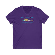 Load image into Gallery viewer, KC 2007 SURFER GIRLS RULE Unisex Jersey Short Sleeve V-Neck Tee