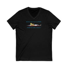 Load image into Gallery viewer, KC 2007 SURFER GIRLS RULE Unisex Jersey Short Sleeve V-Neck Tee