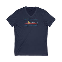 Load image into Gallery viewer, KC 2007 SURFER GIRLS RULE Unisex Jersey Short Sleeve V-Neck Tee