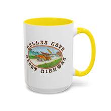 Load image into Gallery viewer, KC 2025 GREAT HIGHWAY Kellys Cove Coffee Mug,Campfire Mugs, Nature Lover Gift, Road Trip Essentials, Personalized Travel Mug, Cozy Cabin Decor