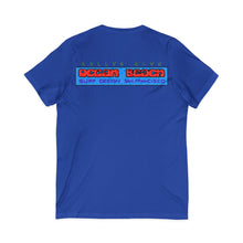 Load image into Gallery viewer, KC 2026 OCEAN BEACH SURF DESIGN Ocean Beach Kelly's Cove V-Neck Tee — Surf Graphic San Francisco T-Shirt