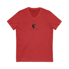 Load image into Gallery viewer, TAI CHI TAO Unisex Jersey Short Sleeve V-Neck Tee FRONT & BACK