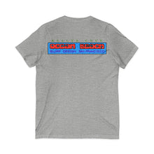 Load image into Gallery viewer, KC 2026 OCEAN BEACH SURF DESIGN Ocean Beach Kelly's Cove V-Neck Tee — Surf Graphic San Francisco T-Shirt