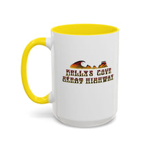 Load image into Gallery viewer, KC 2025 GREAT HIGHWAY Kellys Cove Coffee Mug,Campfire Mugs, Nature Lover Gift, Road Trip Essentials, Personalized Travel Mug, Cozy Cabin Decor
