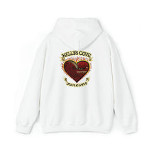 Load image into Gallery viewer, Kellys Cove Forever Unisex Heavy Blend™ Hooded Sweatshirt - Like a phoenix rising out of it's ashes, "Kellys Cove Forever" is a classic all time favorite. Stay warm during those cold foggy sessions at the beach.
