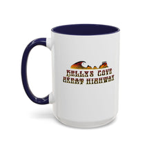 Load image into Gallery viewer, KC 2025 GREAT HIGHWAY Kellys Cove Coffee Mug,Campfire Mugs, Nature Lover Gift, Road Trip Essentials, Personalized Travel Mug, Cozy Cabin Decor
