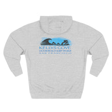 Load image into Gallery viewer, Ocean Beach Surf Hoodie — Kelly's Cove Vintage Surf Design