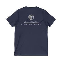 Load image into Gallery viewer, PINETREES Unisex Jersey Short Sleeve V-NECK Tee FRONT & BACK