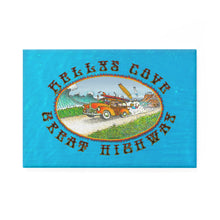 Load image into Gallery viewer, KC 2025 GREAT HIGHWAY Kellys Cove Retro Magnet in Blue.