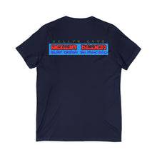 Load image into Gallery viewer, KC 2026 OCEAN BEACH SURF DESIGN Ocean Beach Kelly's Cove V-Neck Tee — Surf Graphic San Francisco T-Shirt