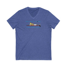 Load image into Gallery viewer, KC 2007 SURFER GIRLS RULE Unisex Jersey Short Sleeve V-Neck Tee
