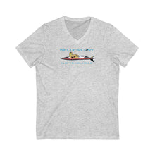 Load image into Gallery viewer, KC 2007 SURFER GIRLS RULE Unisex Jersey Short Sleeve V-Neck Tee
