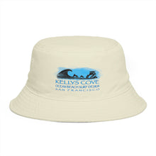 Load image into Gallery viewer, KC 2026 OCEAN BEACH SURF DESIGN Kelly's Cove Bucket Hat — Vintage Coastal Surf Logo
