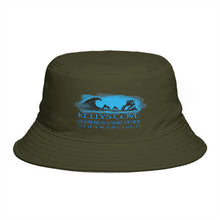 Load image into Gallery viewer, KC 2026 OCEAN BEACH SURF DESIGN Kelly's Cove Bucket Hat — Vintage Coastal Surf Logo
