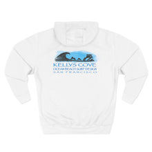 Load image into Gallery viewer, Ocean Beach Surf Hoodie — Kelly's Cove Vintage Surf Design
