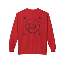 Load image into Gallery viewer, TAI CHI TAO Unisex Midweight Softstyle Fleece Crewneck Sweatshirt FRONT &amp; BACK

