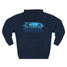 Load image into Gallery viewer, Ocean Beach Surf Hoodie — Kelly's Cove Vintage Surf Design

