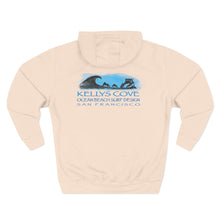 Load image into Gallery viewer, Ocean Beach Surf Hoodie — Kelly's Cove Vintage Surf Design
