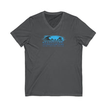 Load image into Gallery viewer, KC 2026 OCEAN BEACH SURF DESIGN Ocean Beach Kelly's Cove V-Neck Tee — Surf Graphic San Francisco T-Shirt
