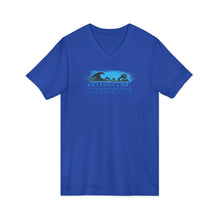 Load image into Gallery viewer, KC 2026 OCEAN BEACH SURF DESIGN Ocean Beach Kelly's Cove V-Neck Tee — Surf Graphic San Francisco T-Shirt
