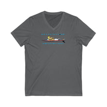 Load image into Gallery viewer, KC 2007 SURFER GIRLS RULE Unisex Jersey Short Sleeve V-Neck Tee
