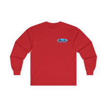 Load image into Gallery viewer, KC 2026 OCEAN BEACH SURF DESIGN Long Sleeve Tee — KC LOGO FRONT, OBSD ON BACK.
