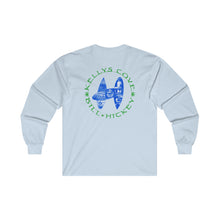 Load image into Gallery viewer, g1.2021 Kellys Cove Bill Hickey Cotton Long Sleeve Tee. Design on front and back.
