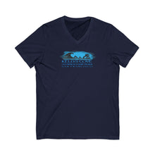 Load image into Gallery viewer, KC 2026 OCEAN BEACH SURF DESIGN Ocean Beach Kelly's Cove V-Neck Tee — Surf Graphic San Francisco T-Shirt
