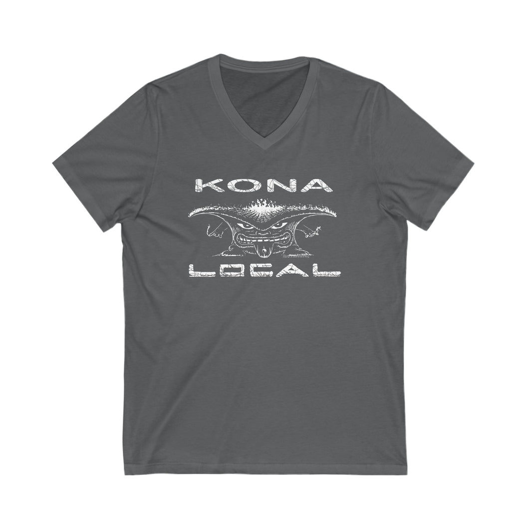 KONA LOCAL 2 Unisex Jersey Short Sleeve V-NECK Tee