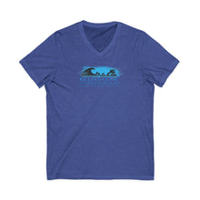 Load image into Gallery viewer, KC 2026 OCEAN BEACH SURF DESIGN Ocean Beach Kelly's Cove V-Neck Tee — Surf Graphic San Francisco T-Shirt
