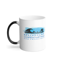 Load image into Gallery viewer, KC 2026 OCEAN BEACH SURF DESIGN Color-Changing Surf Logo Mug — 11oz Heat Sensitive Coffee Cup
