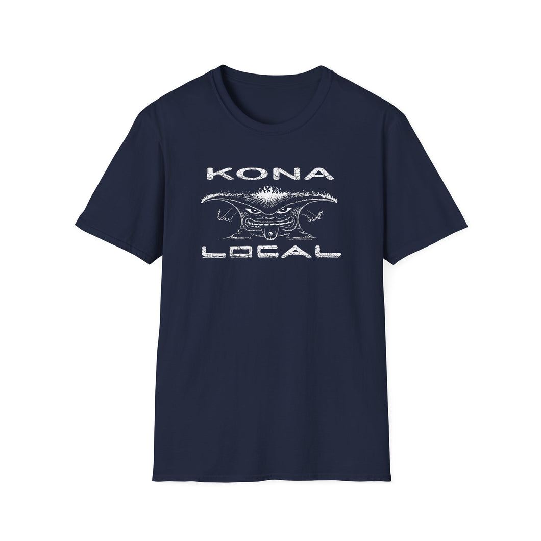 KONA LOCAL WHTE Unisex Softstyle T-Shirt FRONT ONLY