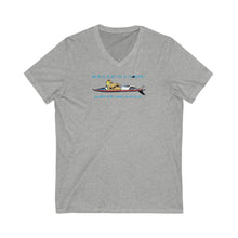 Load image into Gallery viewer, KC 2007 SURFER GIRLS RULE Unisex Jersey Short Sleeve V-Neck Tee
