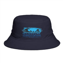 Load image into Gallery viewer, KC 2026 OCEAN BEACH SURF DESIGN Kelly's Cove Bucket Hat — Vintage Coastal Surf Logo
