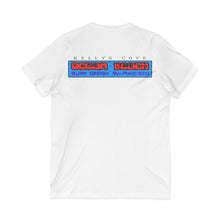 Load image into Gallery viewer, KC 2026 OCEAN BEACH SURF DESIGN Ocean Beach Kelly's Cove V-Neck Tee — Surf Graphic San Francisco T-Shirt
